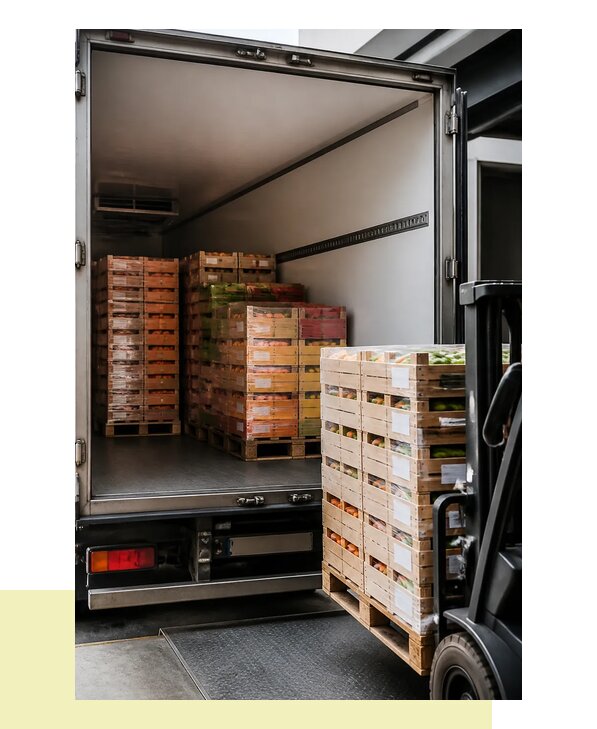 Перевозка сельхозпродукции на паллетах с доставкой в Ступино